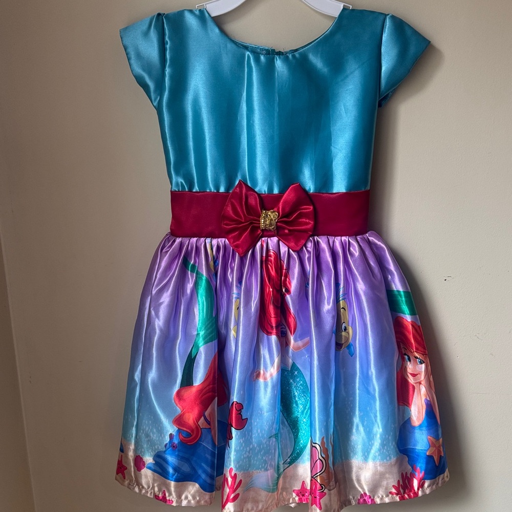 Ariel Inspired Kids Costume Dress - Blue and Purple